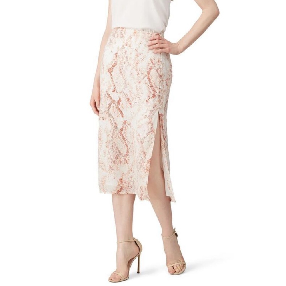 cupcakes & cashmere Snake Print Pencil Skirt
